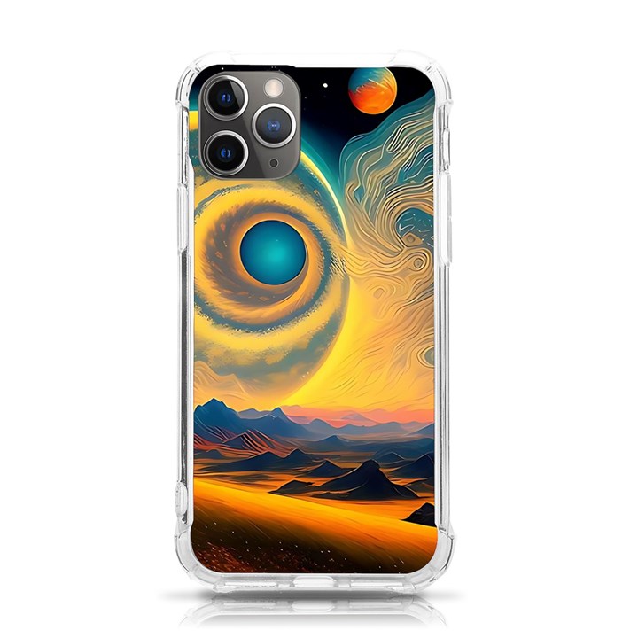 Ai Generated Surrealist Fantasy Dream Moon Space iPhone 11 Pro 5.8 Inch TPU UV Print Case