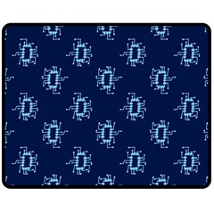 Background Microchips Graphic Beautiful Wallpaper Fleece Blanket (medium)