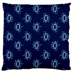 Background Microchips Graphic Beautiful Wallpaper Large Cushion Case (two Sides)