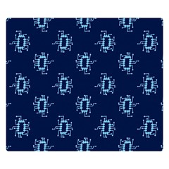 Background Microchips Graphic Beautiful Wallpaper Premium Plush Fleece Blanket (small)