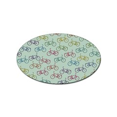 Bicycle Bikes Pattern Ride Wheel Cycle Icon Sticker Oval (100 Pack) by Jancukart