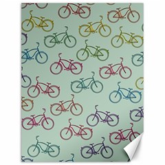 Bicycle Bikes Pattern Ride Wheel Cycle Icon Canvas 12  X 16  by Jancukart