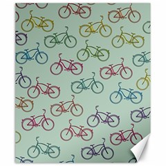 Bicycle Bikes Pattern Ride Wheel Cycle Icon Canvas 20  X 24  by Jancukart