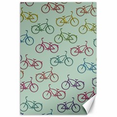 Bicycle Bikes Pattern Ride Wheel Cycle Icon Canvas 20  X 30 