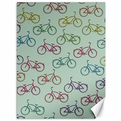 Bicycle Bikes Pattern Ride Wheel Cycle Icon Canvas 36  X 48  by Jancukart