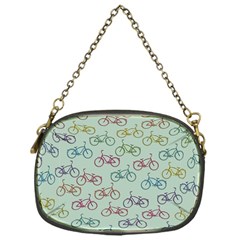 Bicycle Bikes Pattern Ride Wheel Cycle Icon Chain Purse (one Side) by Jancukart