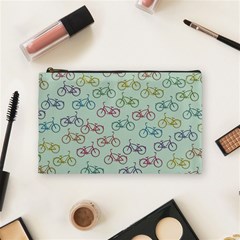 Bicycle Bikes Pattern Ride Wheel Cycle Icon Cosmetic Bag (medium)