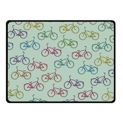 Bicycle Bikes Pattern Ride Wheel Cycle Icon Fleece Blanket (small) by Jancukart