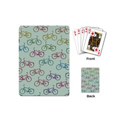 Bicycle Bikes Pattern Ride Wheel Cycle Icon Playing Cards Single Design (mini)