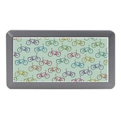 Bicycle Bikes Pattern Ride Wheel Cycle Icon Memory Card Reader (mini) by Jancukart