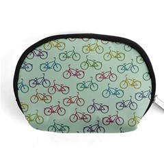 Bicycle Bikes Pattern Ride Wheel Cycle Icon Accessory Pouch (medium) by Jancukart