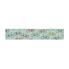 Bicycle Bikes Pattern Ride Wheel Cycle Icon Premium Plush Fleece Scarf (mini) by Jancukart