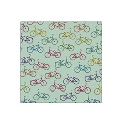 Bicycle Bikes Pattern Ride Wheel Cycle Icon Satin Bandana Scarf 22  X 22 