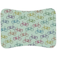 Bicycle Bikes Pattern Ride Wheel Cycle Icon Velour Seat Head Rest Cushion