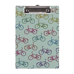 Bicycle Bikes Pattern Ride Wheel Cycle Icon A5 Acrylic Clipboard