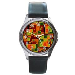 Background Graphic Beautiful Wallpaper Round Metal Watch