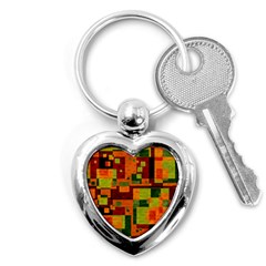 Background Graphic Beautiful Wallpaper Key Chain (heart)