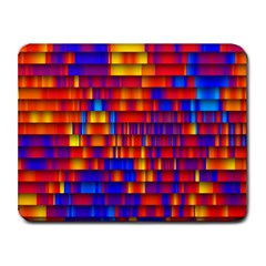 Geometric Pattern Colorful Fluorescent Background Small Mousepad by Jancukart