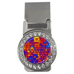 Geometric Pattern Colorful Fluorescent Background Money Clips (cz) 