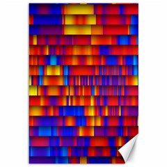 Geometric Pattern Colorful Fluorescent Background Canvas 12  X 18 