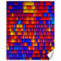 Geometric Pattern Colorful Fluorescent Background Canvas 16  X 20 