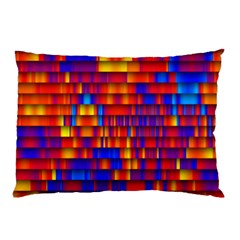 Geometric Pattern Colorful Fluorescent Background Pillow Case