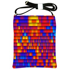 Geometric Pattern Colorful Fluorescent Background Shoulder Sling Bag