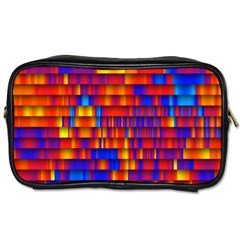 Geometric Pattern Colorful Fluorescent Background Toiletries Bag (one Side)