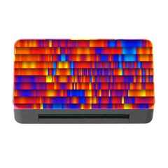 Geometric Pattern Colorful Fluorescent Background Memory Card Reader With Cf