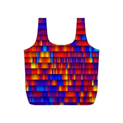 Geometric Pattern Colorful Fluorescent Background Full Print Recycle Bag (s)