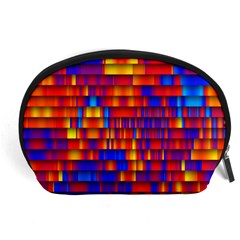 Geometric Pattern Colorful Fluorescent Background Accessory Pouch (large)