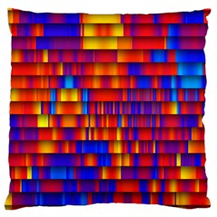 Geometric Pattern Colorful Fluorescent Background Standard Premium Plush Fleece Cushion Case (one Side) by Jancukart