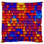 Geometric Pattern Colorful Fluorescent Background Large Premium Plush Fleece Cushion Case (One Side) Front