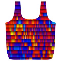 Geometric Pattern Colorful Fluorescent Background Full Print Recycle Bag (xxxl) by Jancukart