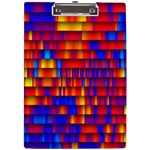 Geometric Pattern Colorful Fluorescent Background A4 Acrylic Clipboard Front