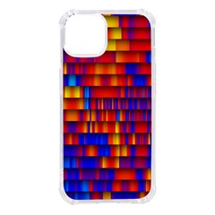 Geometric Pattern Colorful Fluorescent Background Iphone 14 Tpu Uv Print Case by Jancukart