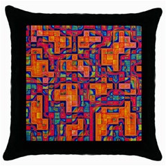 Background Graphic Beautiful Wallpaper Art Abstract Throw Pillow Case (black)