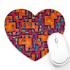 Background Graphic Beautiful Wallpaper Art Abstract Heart Mousepad