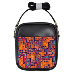 Background Graphic Beautiful Wallpaper Art Abstract Girls Sling Bag