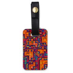 Background Graphic Beautiful Wallpaper Art Abstract Luggage Tag (one Side)