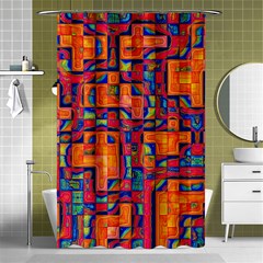 Background Graphic Beautiful Wallpaper Art Abstract Shower Curtain 48  X 72  (small)  by Jancukart