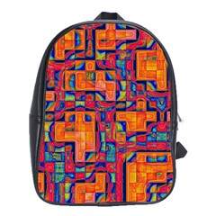 Background Graphic Beautiful Wallpaper Art Abstract School Bag (xl)