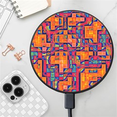 Background Graphic Beautiful Wallpaper Art Abstract Wireless Fast Charger(black) by Jancukart