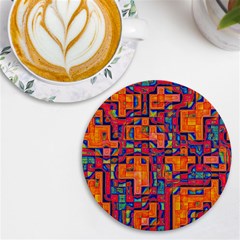 Background Graphic Beautiful Wallpaper Art Abstract Uv Print Round Tile Coaster