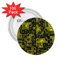 Background Graphic Beautiful Wallpaper Yellow 2 25  Buttons (100 Pack) 