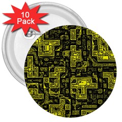 Background Graphic Beautiful Wallpaper Yellow 3  Buttons (10 Pack) 