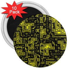 Background Graphic Beautiful Wallpaper Yellow 3  Magnets (10 Pack) 