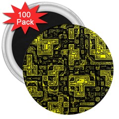 Background Graphic Beautiful Wallpaper Yellow 3  Magnets (100 Pack)