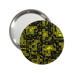 Background Graphic Beautiful Wallpaper Yellow 2 25  Handbag Mirrors