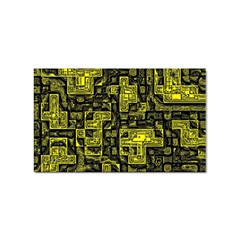 Background Graphic Beautiful Wallpaper Yellow Sticker (rectangular) by Jancukart